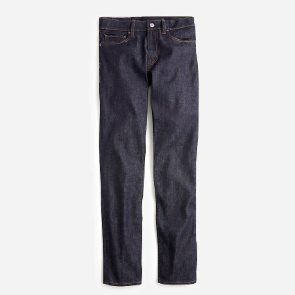 J.Crew 31x30, 484 Slim-fit jean in stretch resin rinse Japanese denim (New)